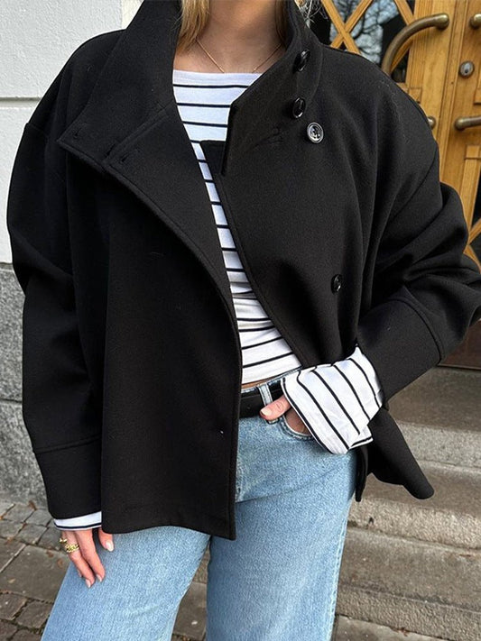 Women's Double-Breasted Wool Coat
