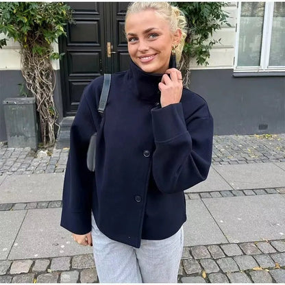Women's Double-Breasted Wool Coat
