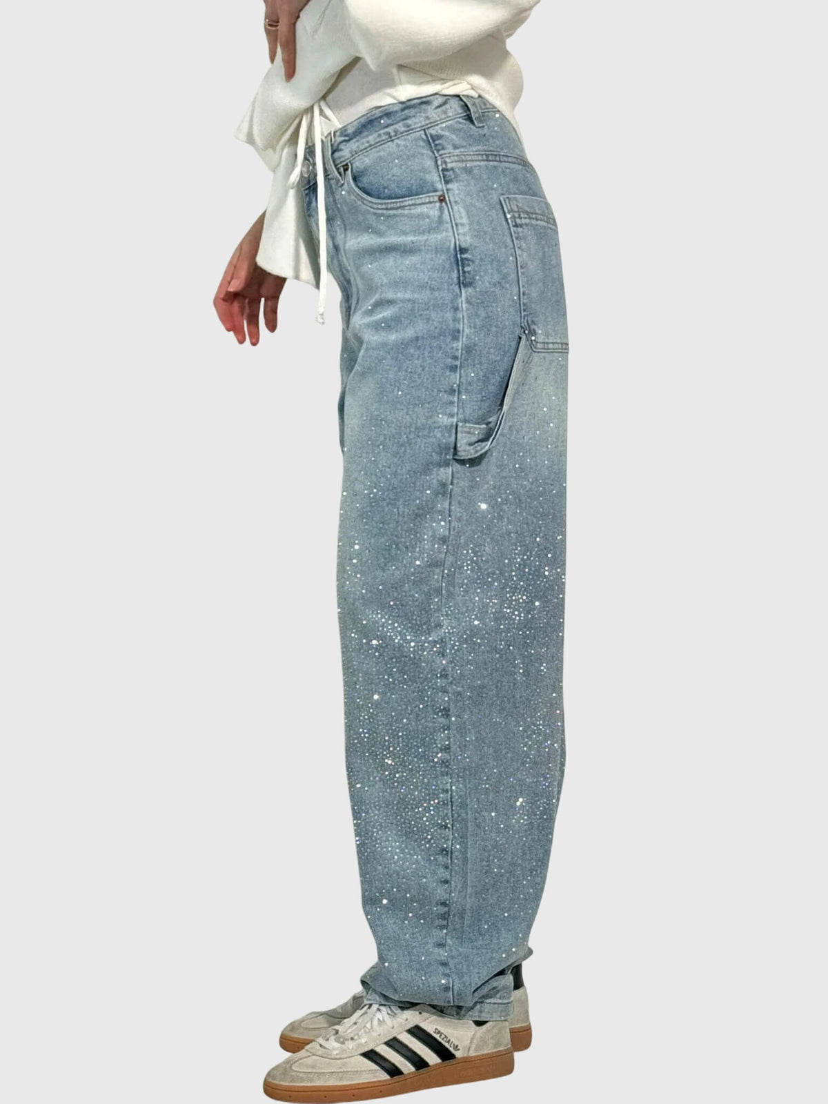 Women's Sparkle Diamond Denim Jeans