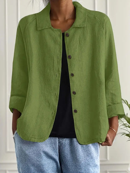 Women's Lightweight Button Casual Jacket