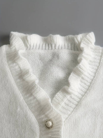 Women’s Ruffle Button Blouse