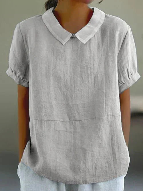 Women’s Linen Collar Blouse