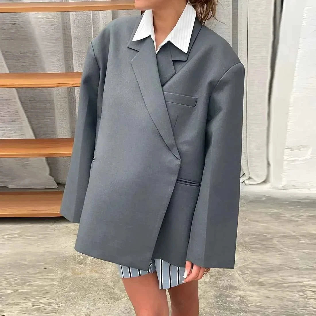 Women's Oversized Tailored Casual Blazer