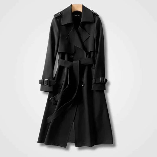 Women's Elegant Belted Trench Coat