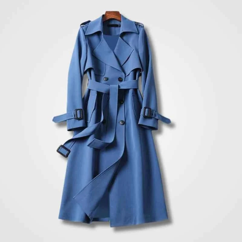 Women's Elegant Belted Trench Coat