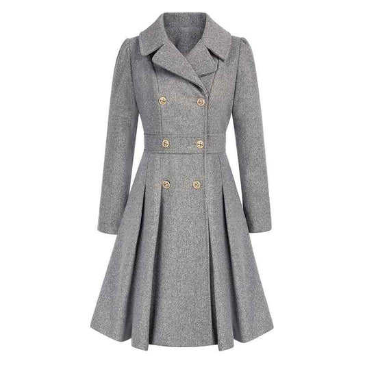 Women's Elegant Knee-Length Coat