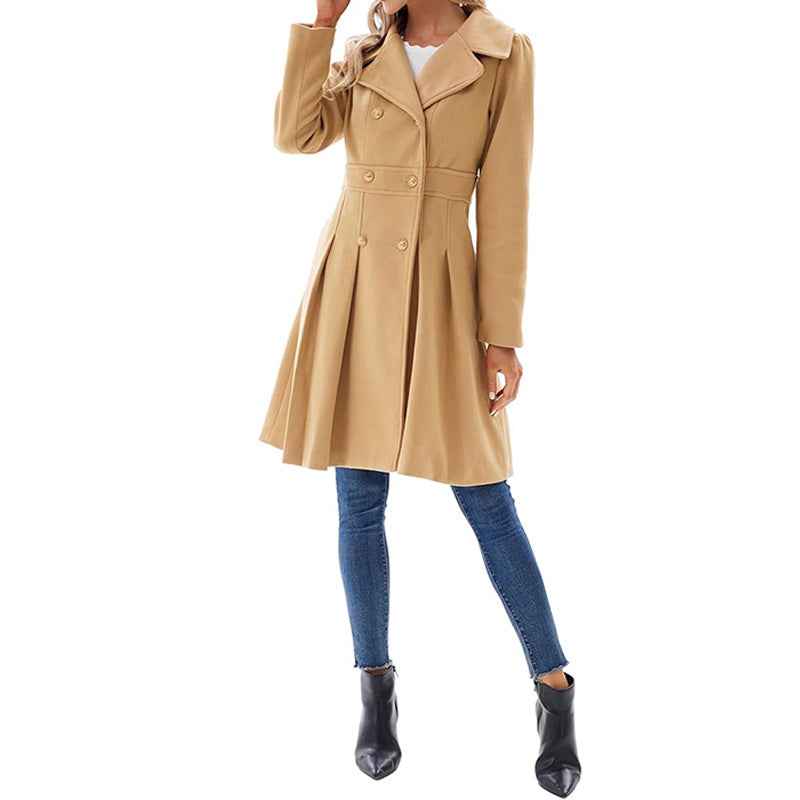 Women's Elegant Knee-Length Coat