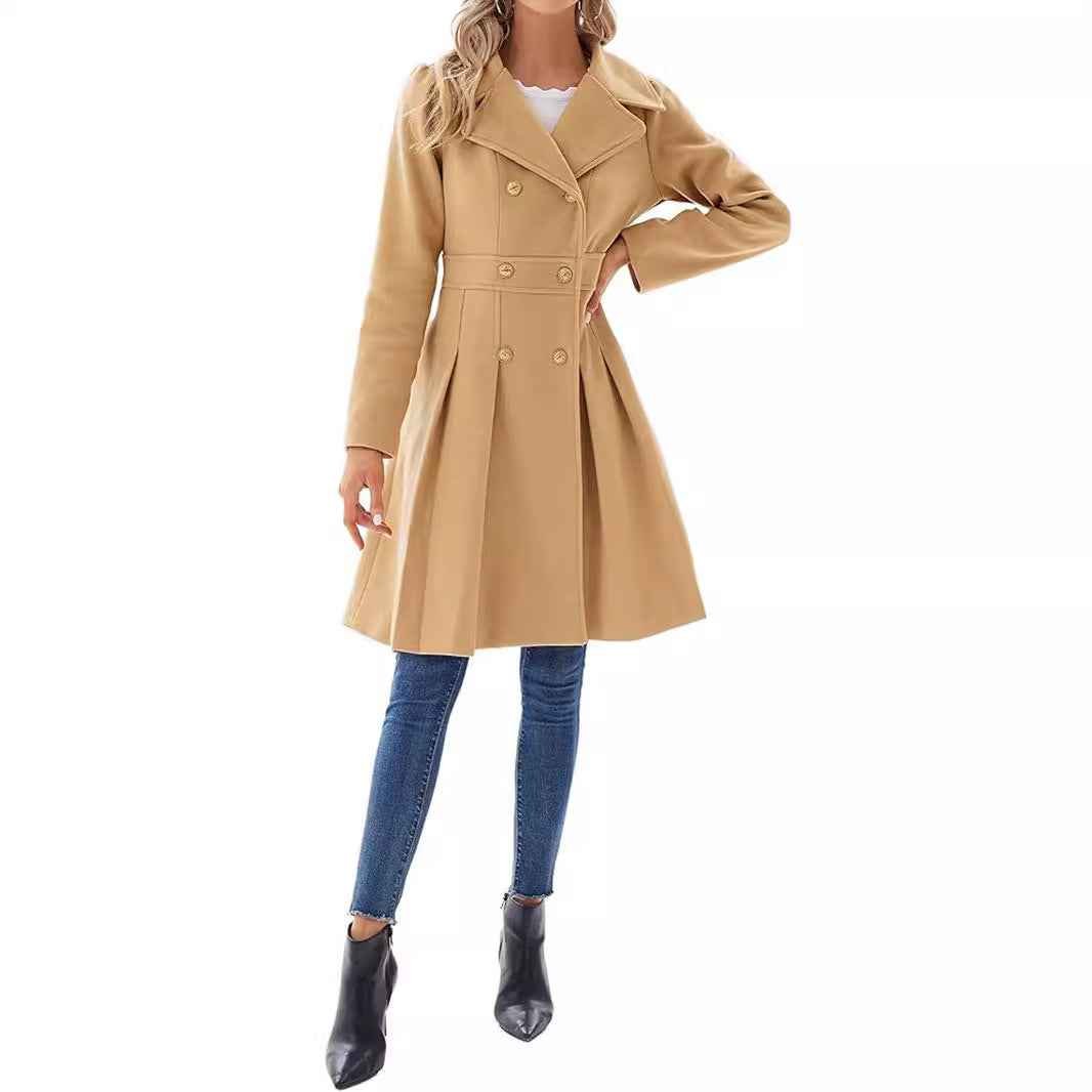Women's Elegant Knee-Length Coat