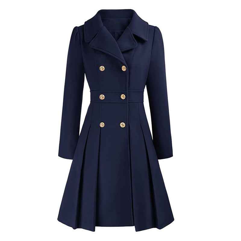 Women's Elegant Knee-Length Coat