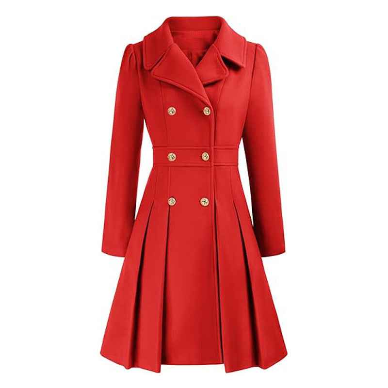 Women's Elegant Knee-Length Coat