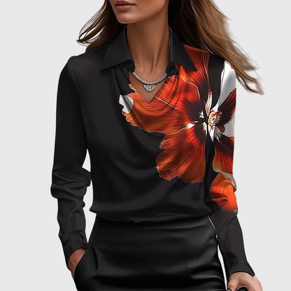 Women’s Cowl Neck Long Sleeve Top