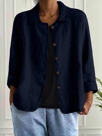 Women's Lightweight Button Casual Jacket