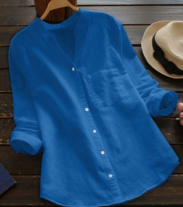 Women’s Relaxed Fit Button Blouse