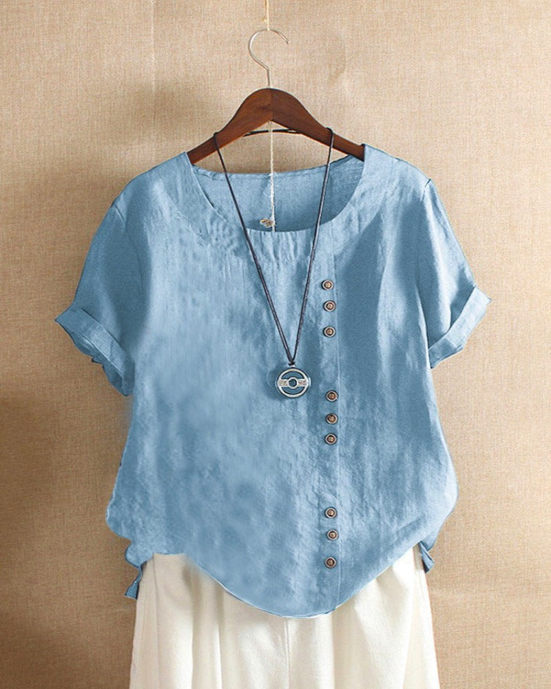 Women’s Button Detail Casual Blouse