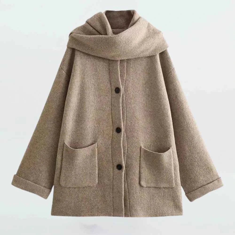 Women's Textured Button Knit Cardigan
