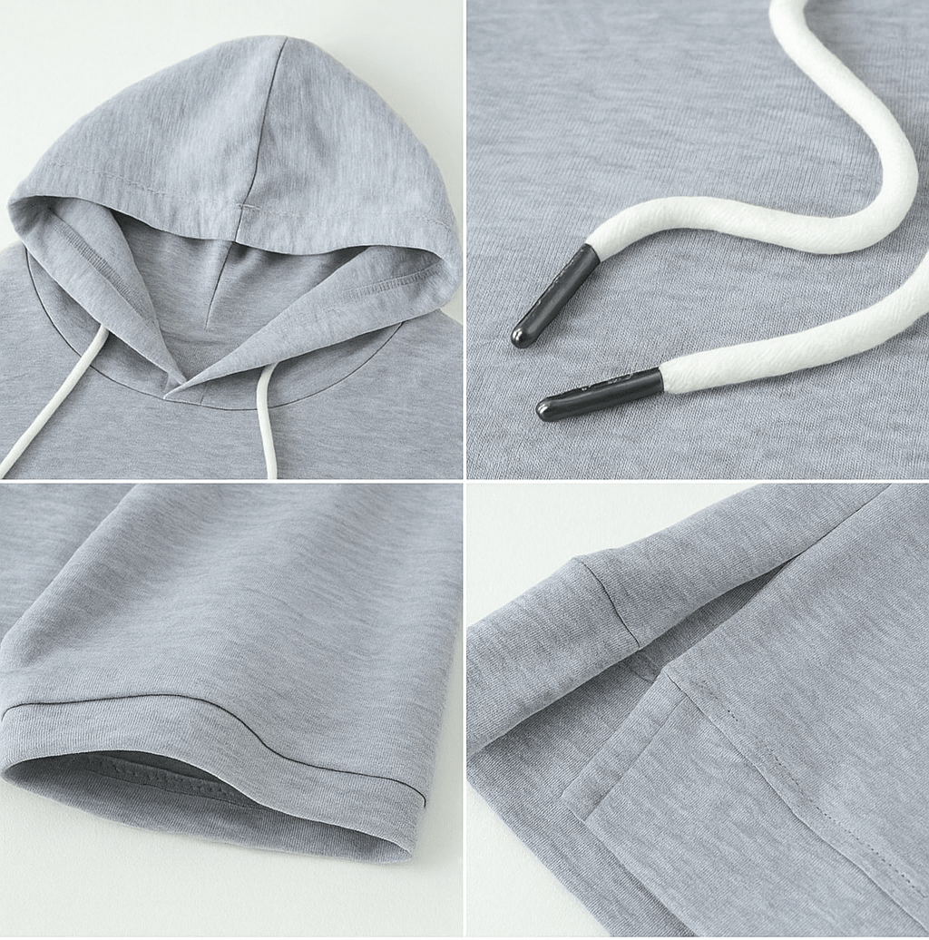 Women's Oversized Short Sleeve Hoodie