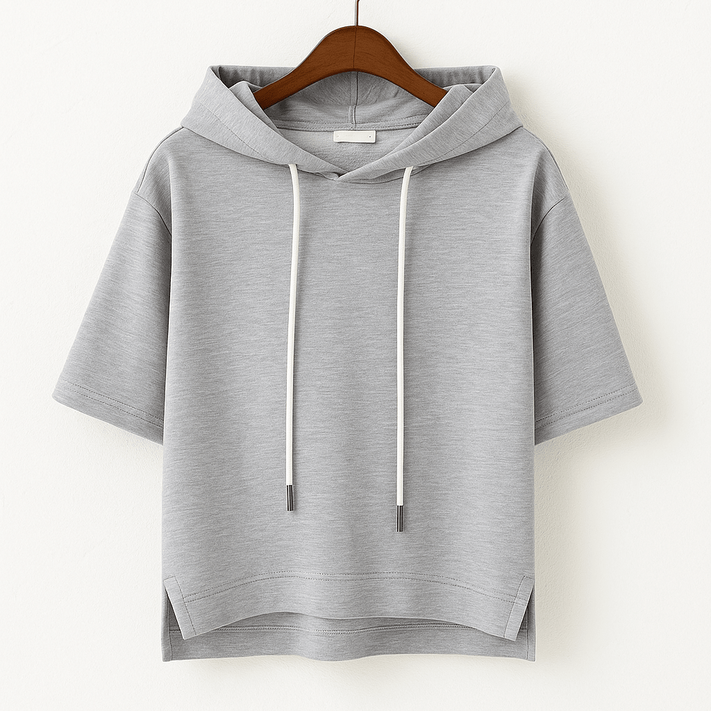 Women's Oversized Short Sleeve Hoodie