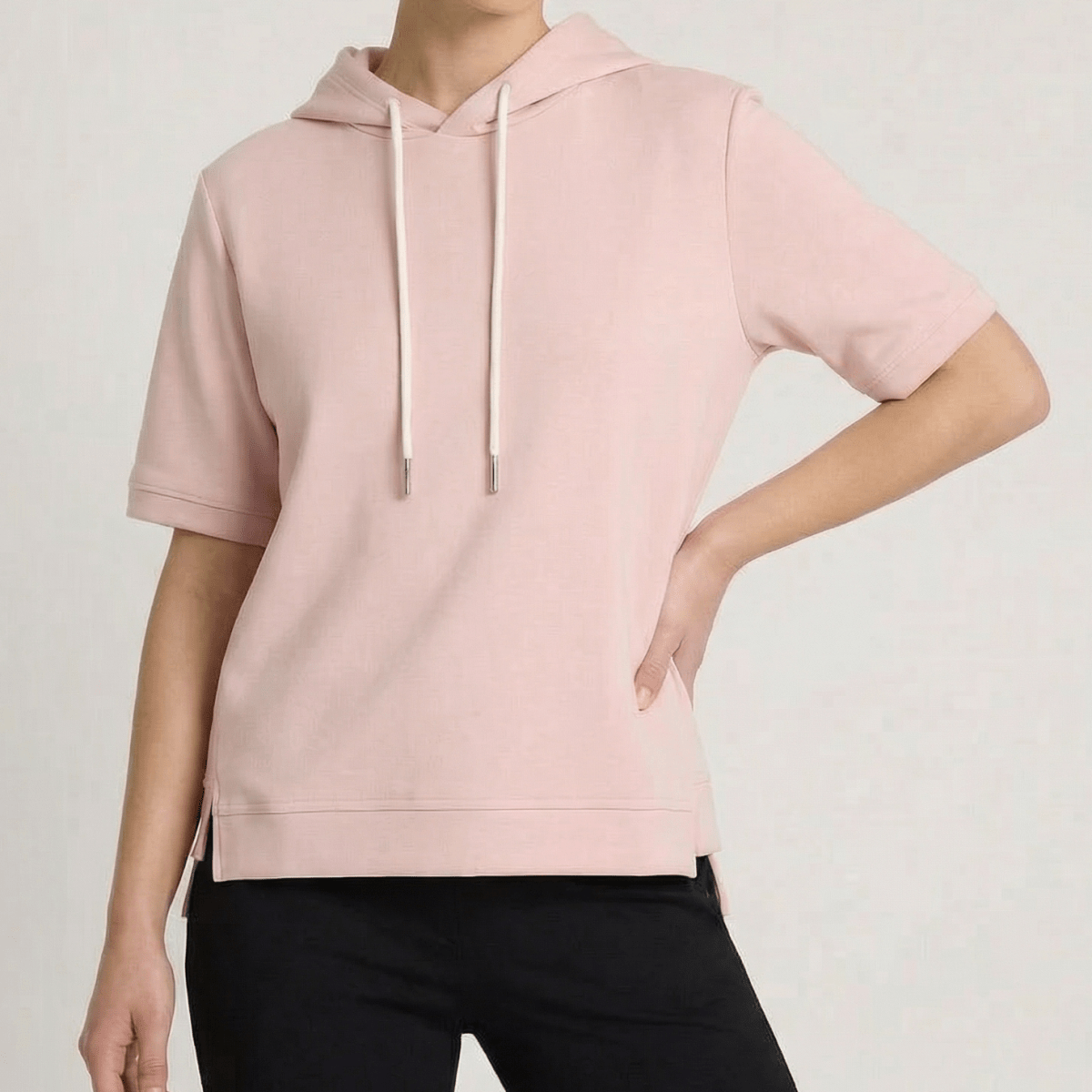Women's Oversized Short Sleeve Hoodie