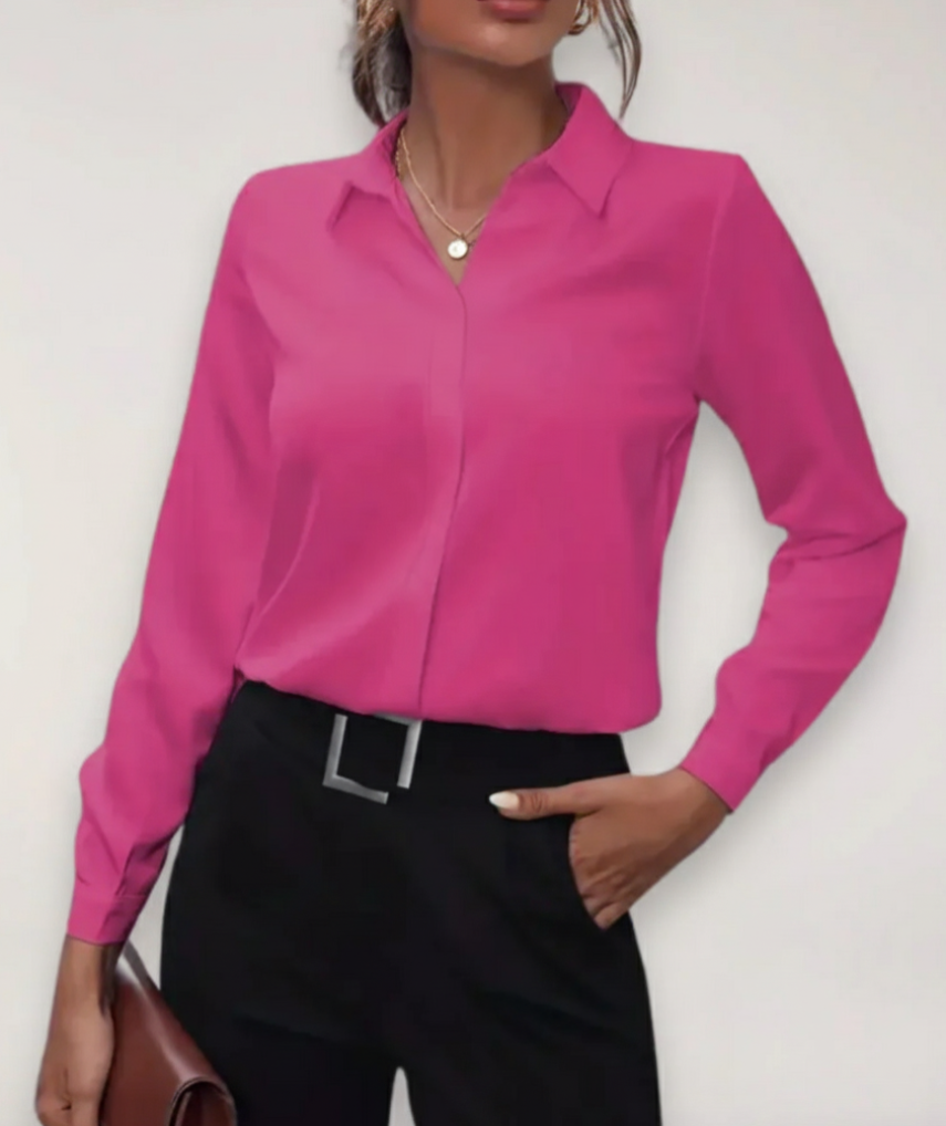 Women’s Tailored Button Up Blouse