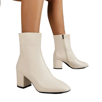 Women's Faux Leather Ankle Boots