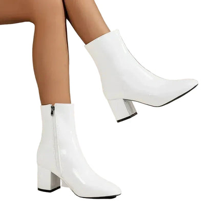 Women's Faux Leather Ankle Boots