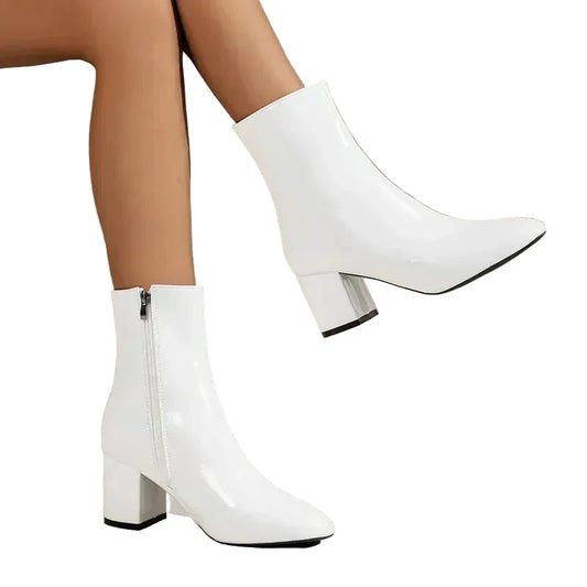 Women's Faux Leather Ankle Boots