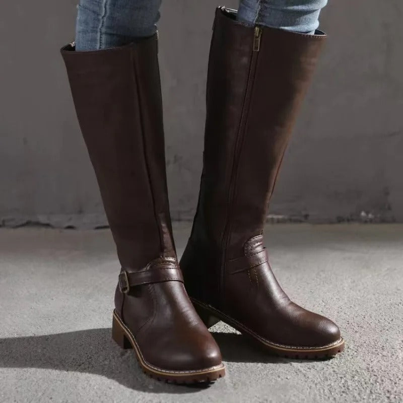 Women's Smooth Faux Leather Boots
