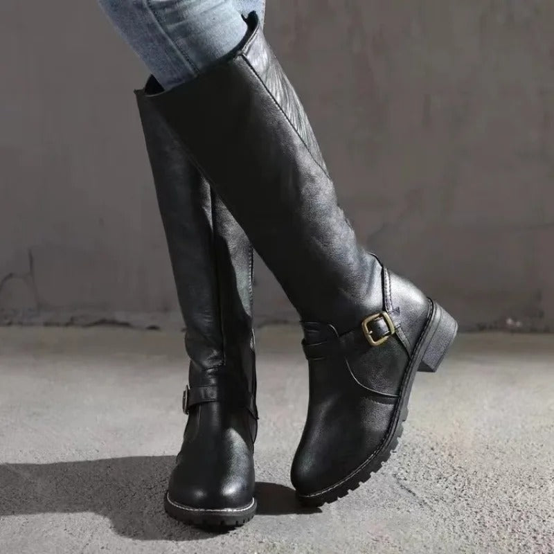 Women's Smooth Faux Leather Boots