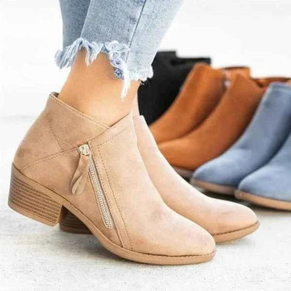 Women's Classic Block Heel Boots