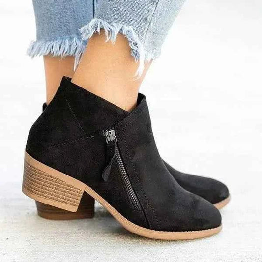 Women's Classic Block Heel Boots