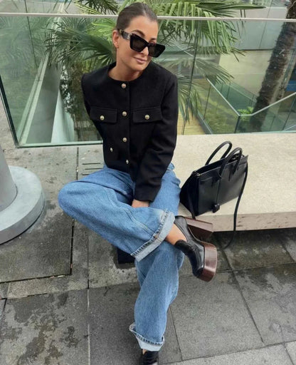 Women's Vintage Cropped Jacket