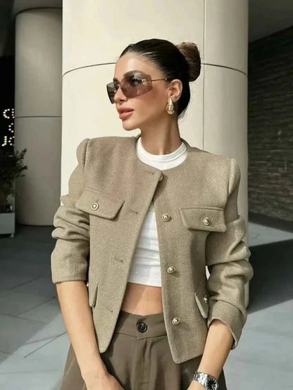 Women's Vintage Cropped Jacket