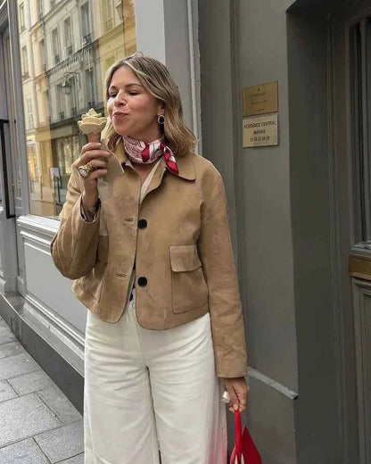Women's Tailored Short Button Jacket