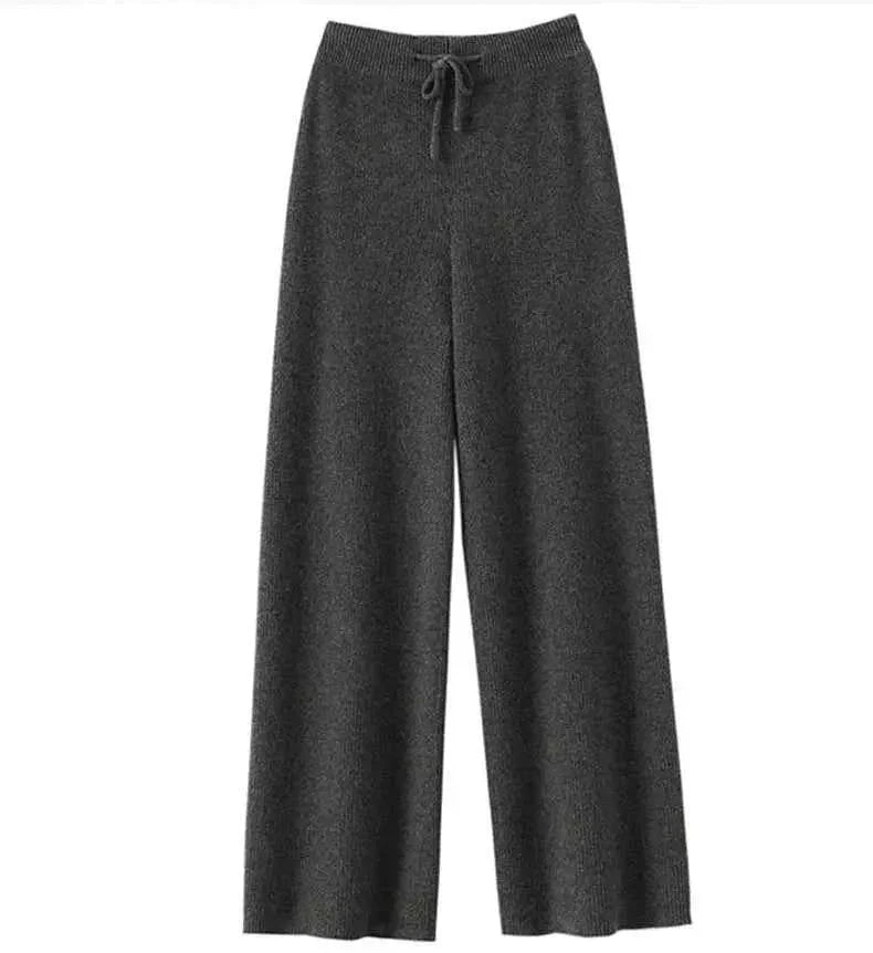 Women's Wool Drawstring Trousers