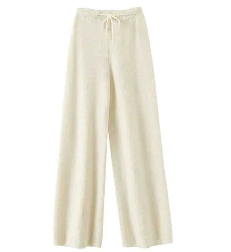 Women's Wool Drawstring Trousers