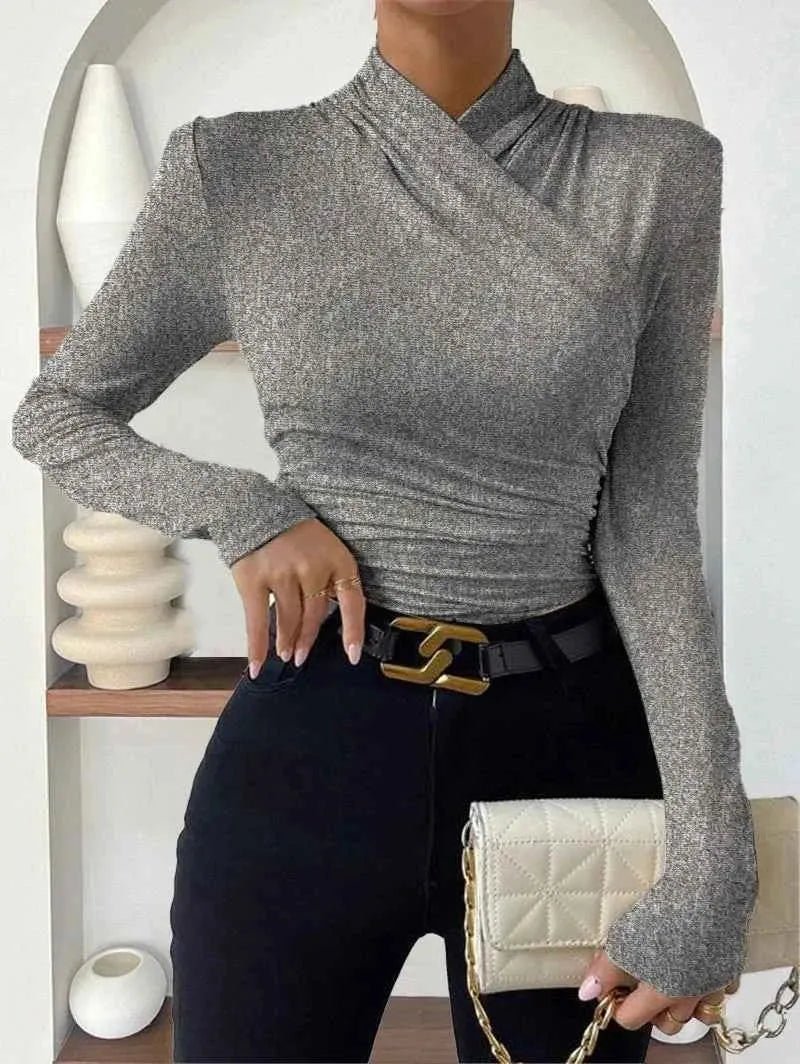 Women's Wrap Ruched Top