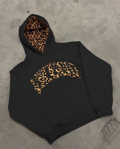 Women's Casual Leopard Print Hoodie