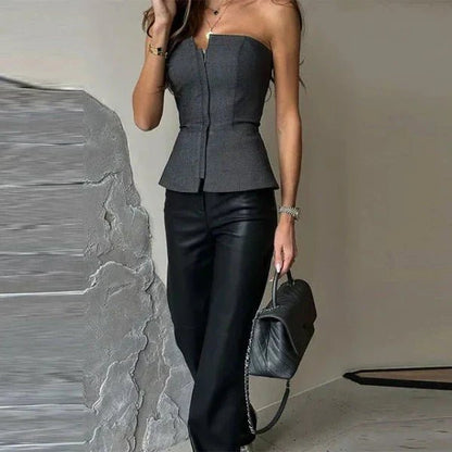 Women's Off-Shoulder Peplum Top