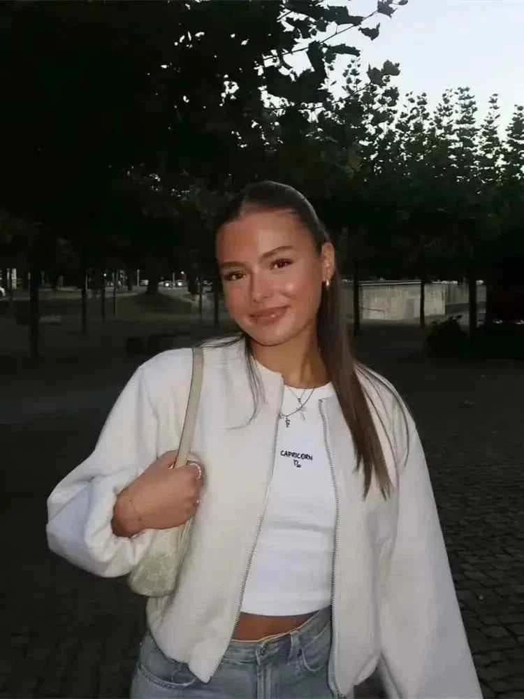 Women's Lightweight Casual Bomber Jacket