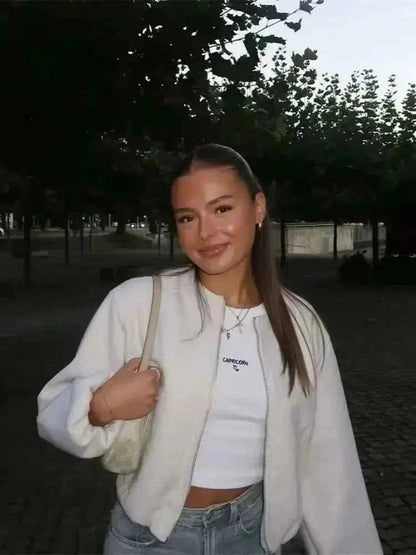 Women's Lightweight Casual Bomber Jacket