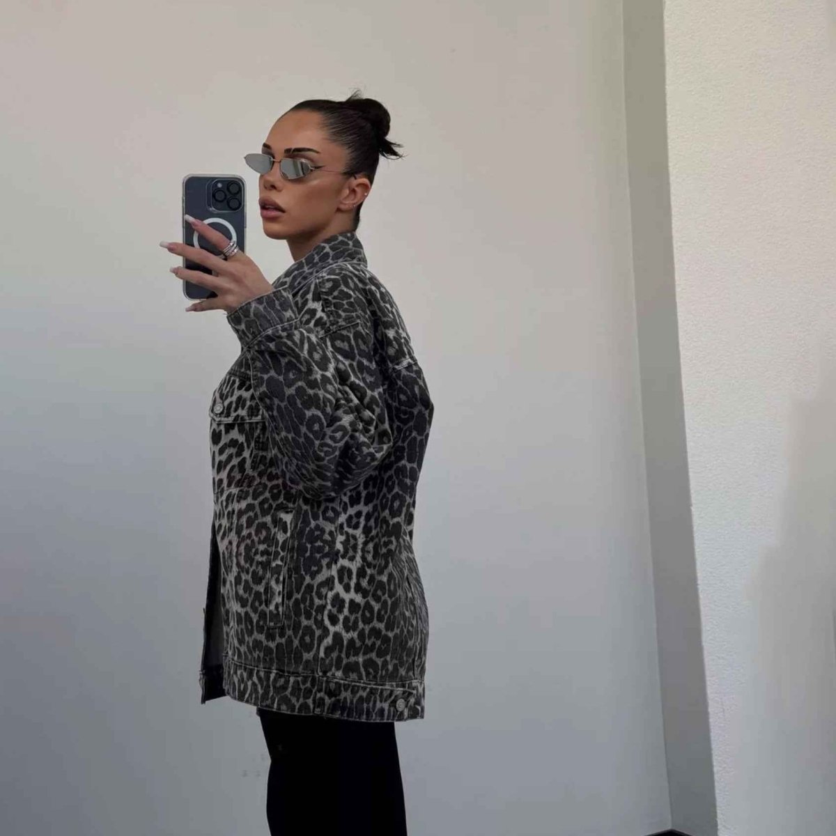 Women's Leopard Print Casual Jacket