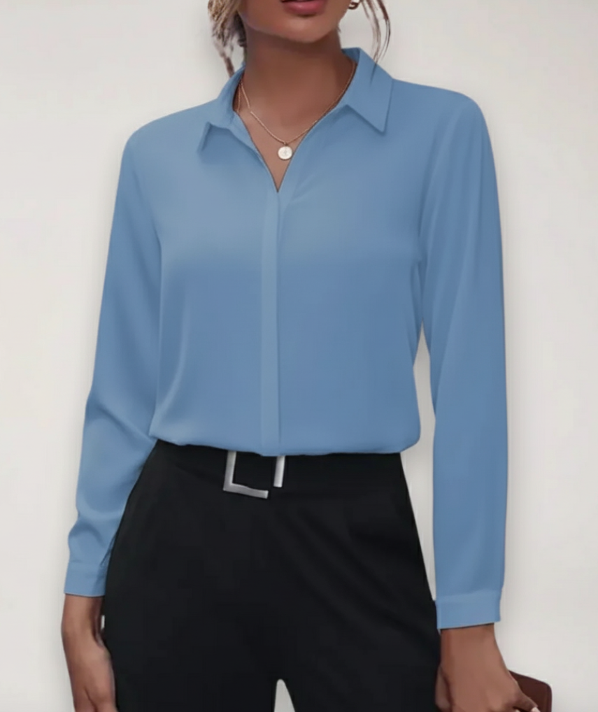 Women’s Tailored Button Up Blouse