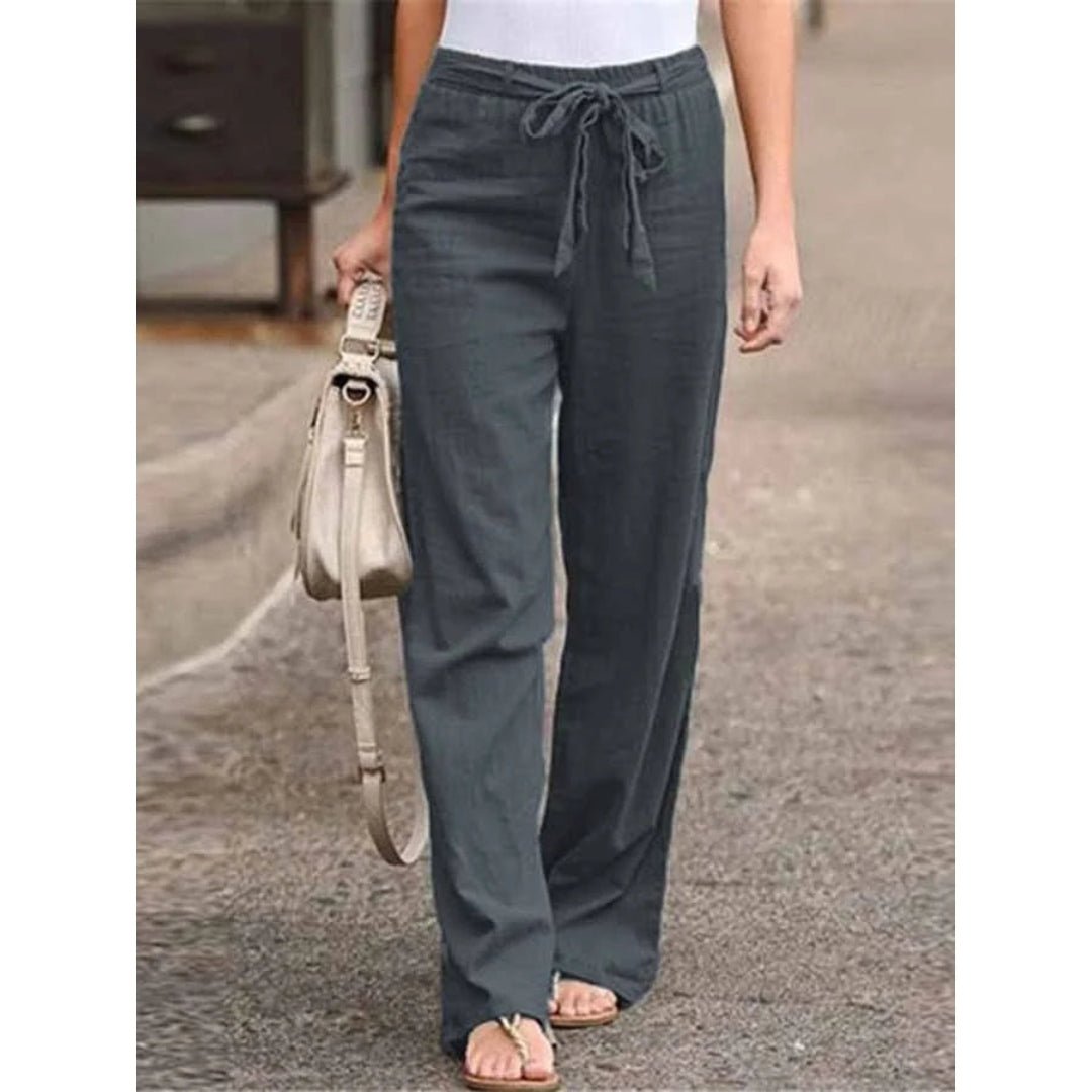 Women’s Linen Wide Leg Trousers