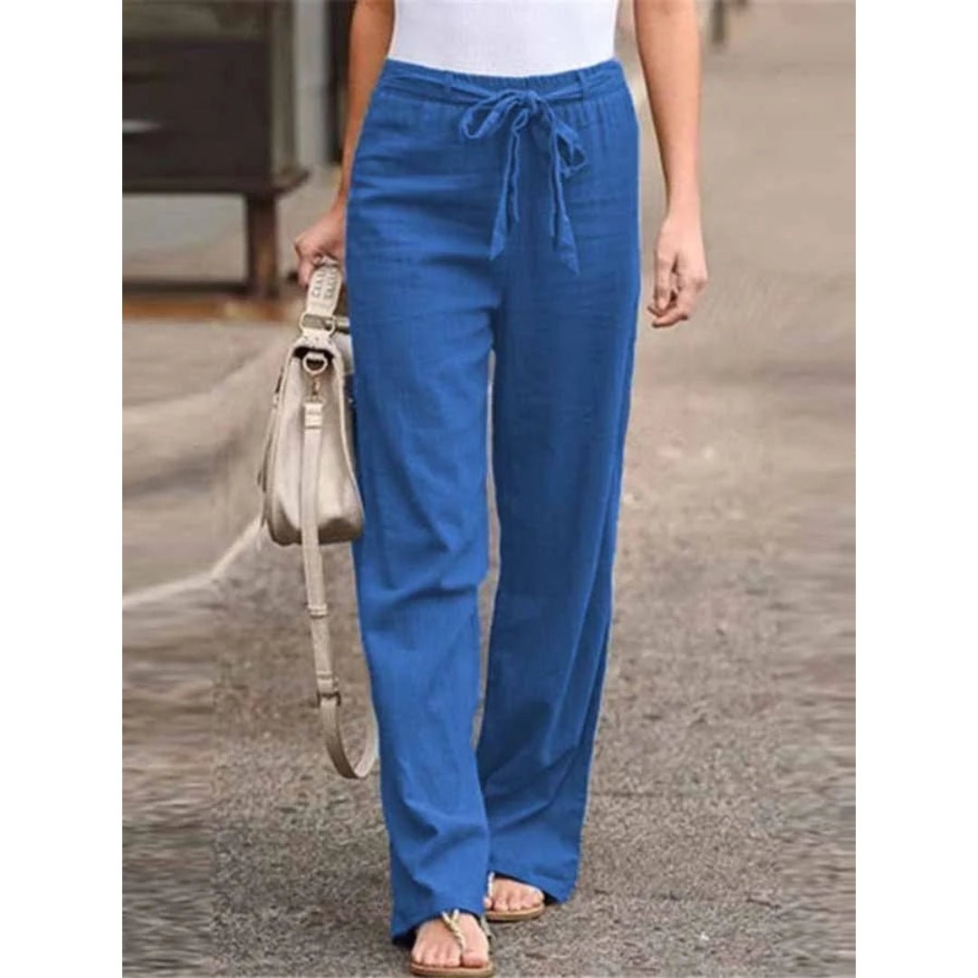 Women’s Linen Wide Leg Trousers