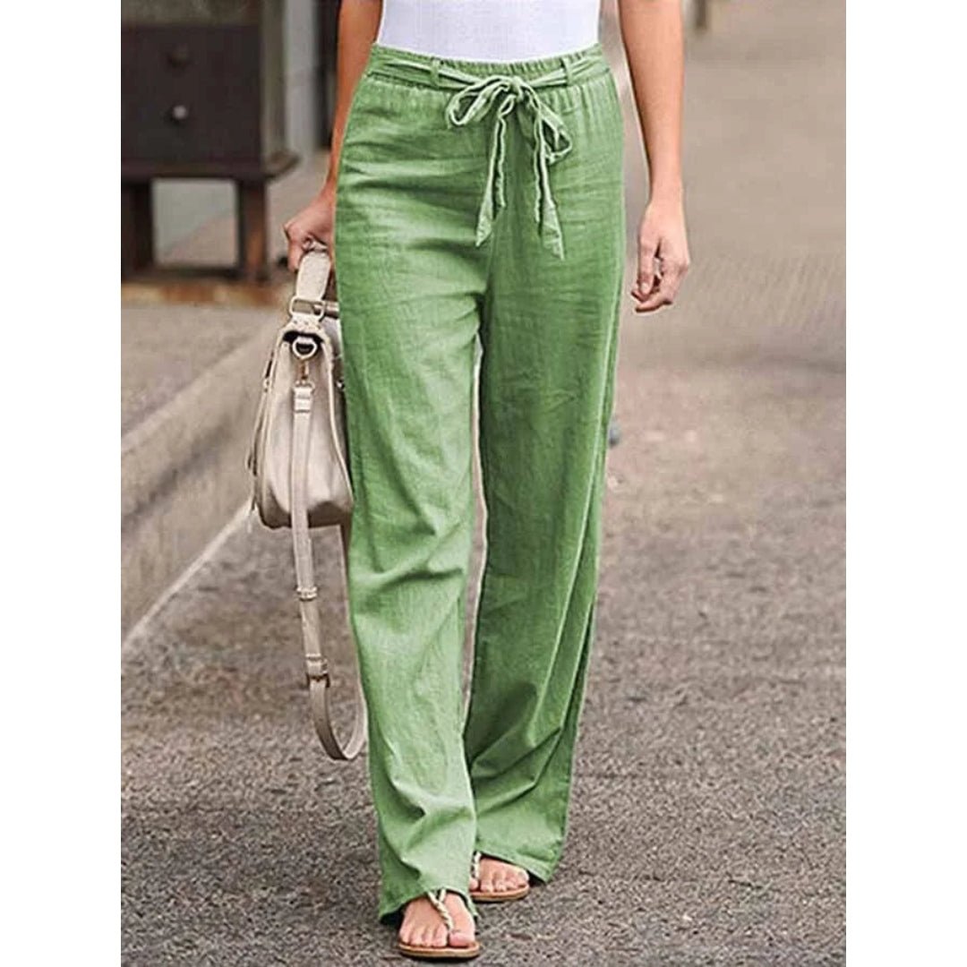 Women’s Linen Wide Leg Trousers