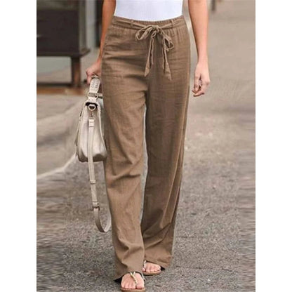 Women’s Linen Wide Leg Trousers