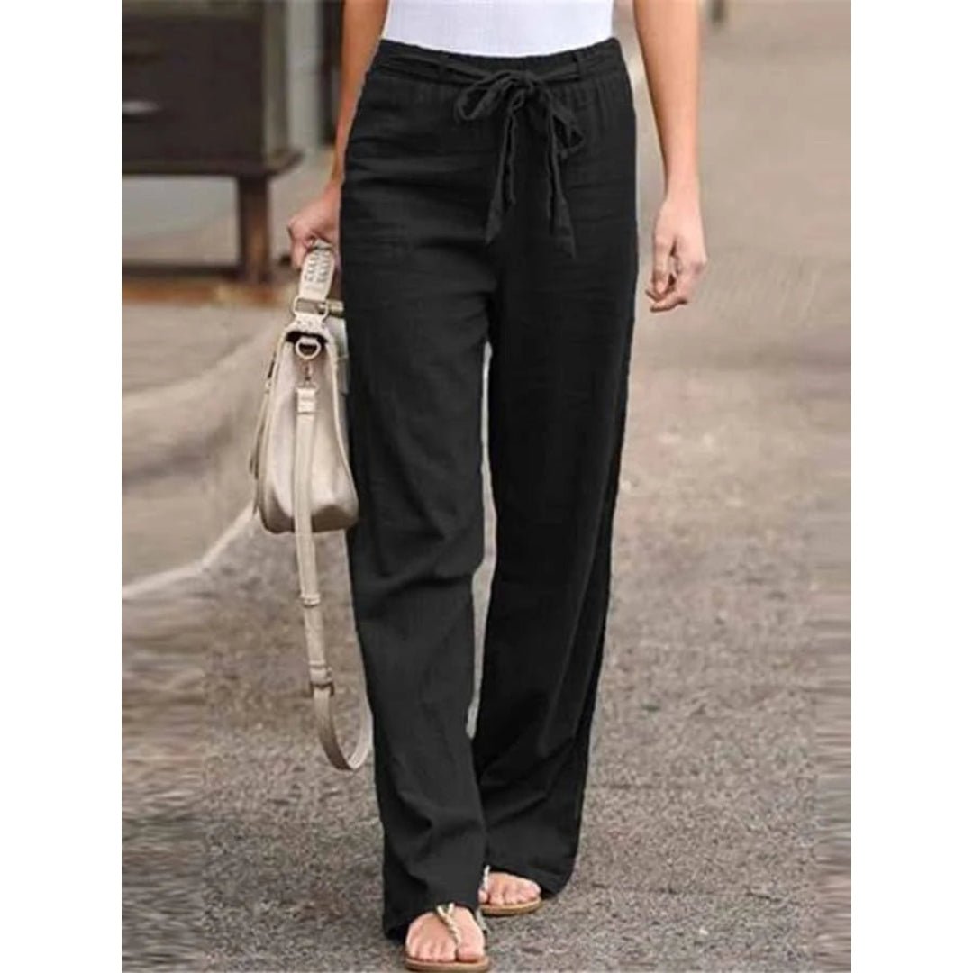 Women’s Linen Wide Leg Trousers