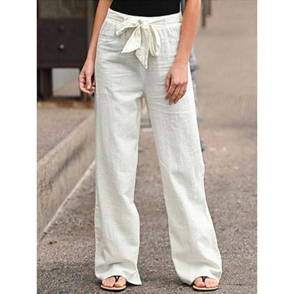 Women’s Linen Wide Leg Trousers