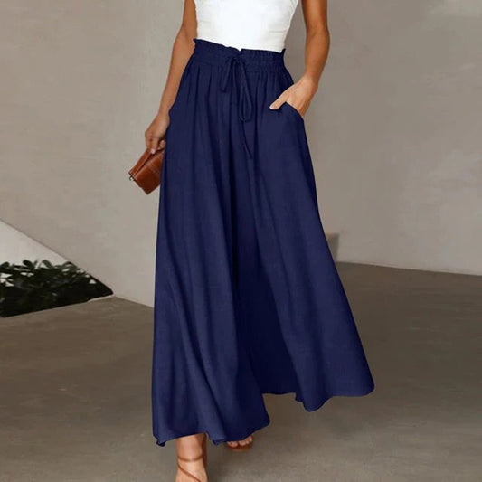 Women’s Linen High Waist Trousers
