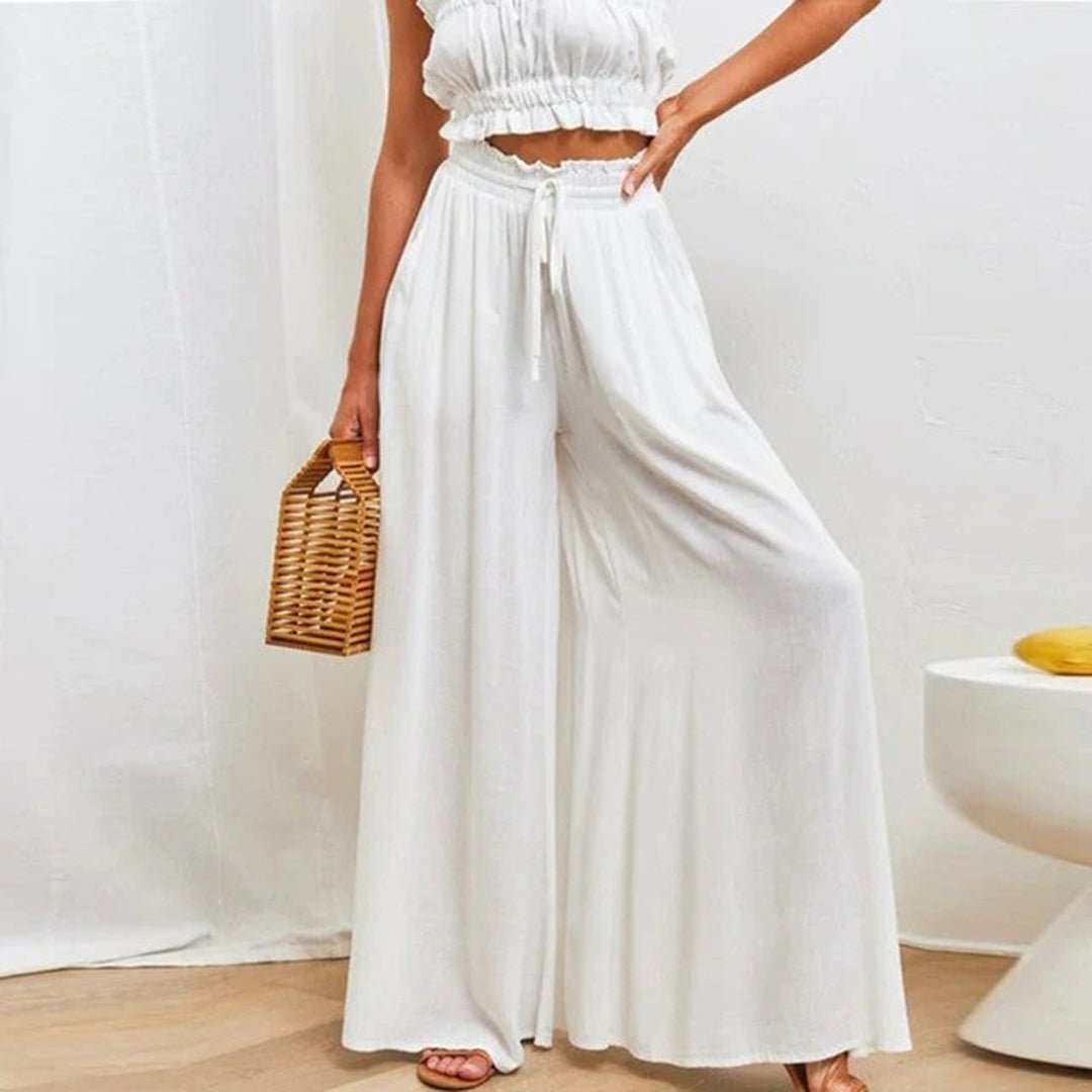 Women’s Linen High Waist Trousers